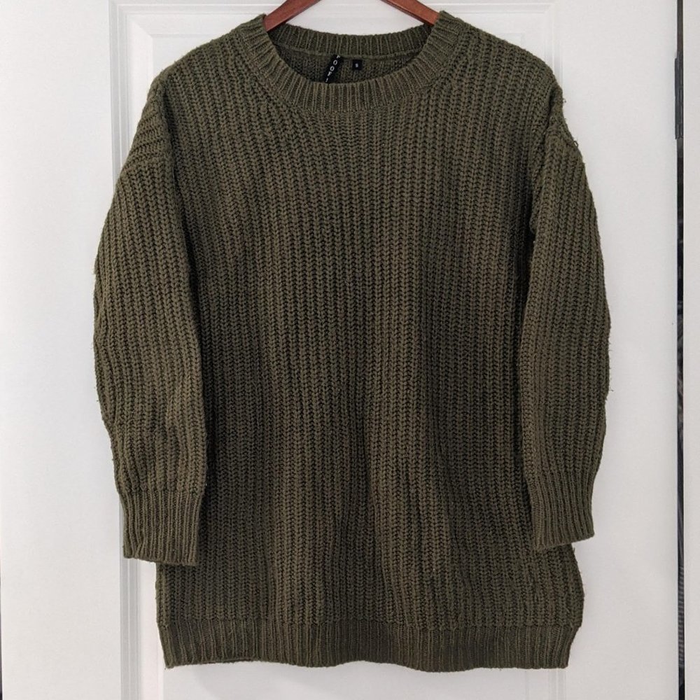 Oversized Olive Sweater